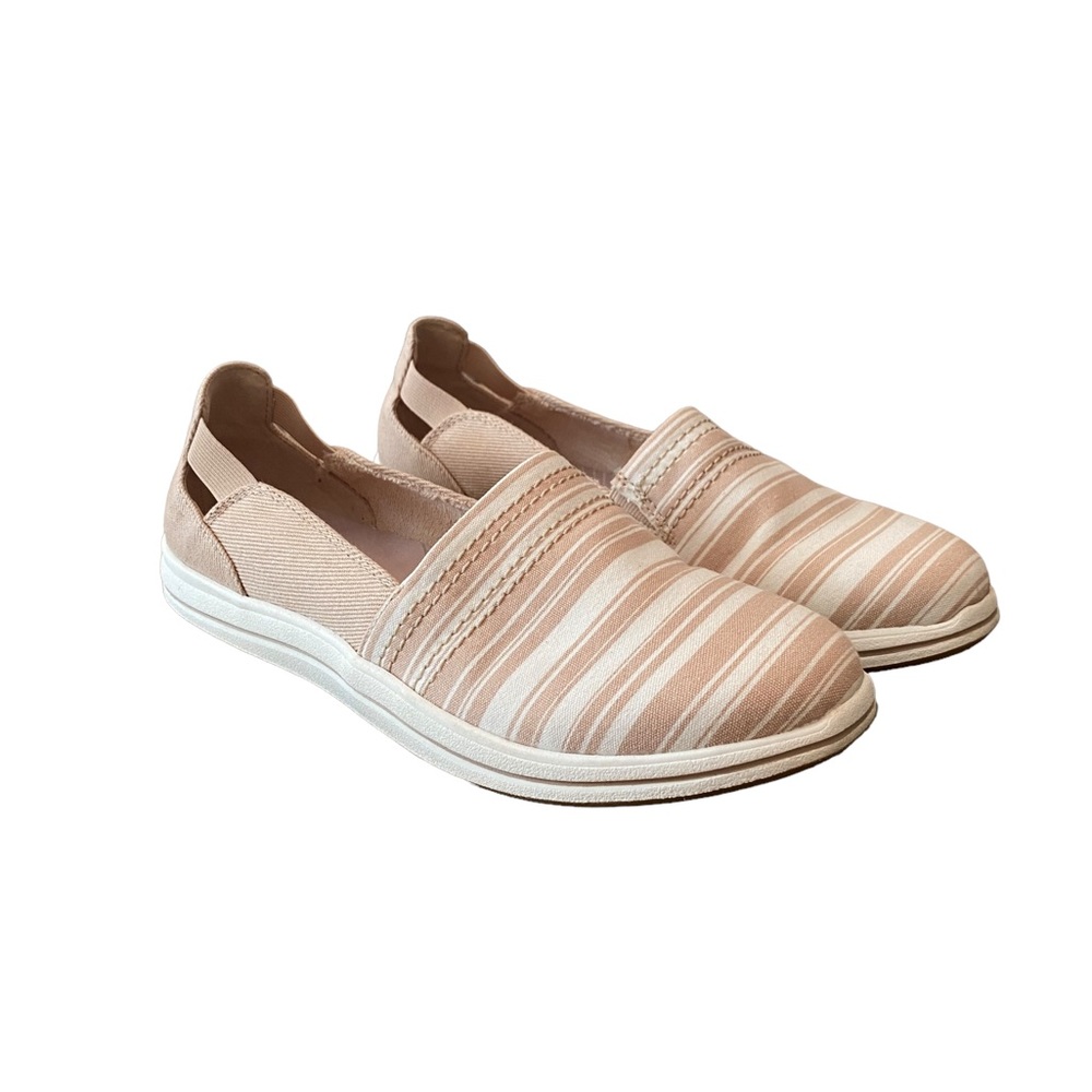 Clarks Breeze Step Taupe Canvas